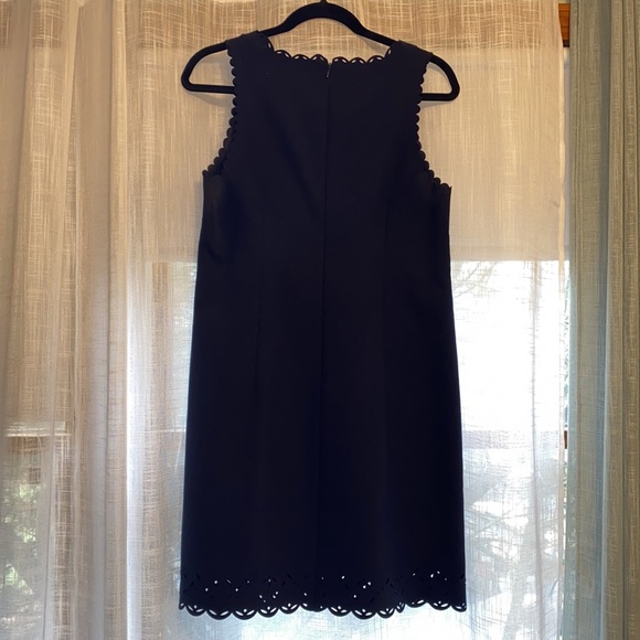 J Crew navy scalloped shift dress - Picture 3 of 10